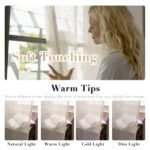 H.VERSAILTEX Natural Linen Sheer Curtains - 84" Flax Linen Blended Panels, 2-Pack, Nickel Grommet, Soft Semi-Sheer Drapes for Living Room - Image 3