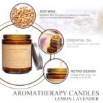 7oz Lavender Eucalyptus Candles | Soy Wax Aromatherapy Gifts for Stress Relief & Relaxation. - Image 6