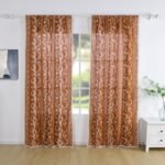 Schweek 84-Inch Terracotta Boho Farmhouse Curtains - 2 Panels, Semi-Sheer Floral Drapes for Living Room. - Image 7
