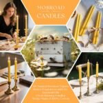 9-Inch Unscented Beeswax Taper Candles, Smokeless & Dripless, 10-Hour Burn Time (8-Pack) - Image 5