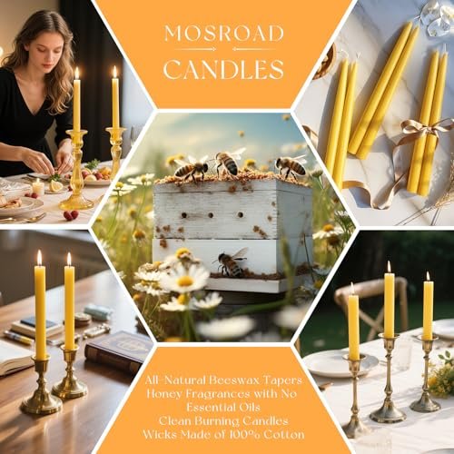 51fs1bFu6vL._SL500_.jpg 9-Inch Unscented Beeswax Taper Candles, Smokeless & Dripless, 10-Hour Burn Time (8-Pack) - Image 5