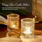 24-Pack Clear Glass Votive Candle Holders for Bridal Showers, Weddings, and Table Centerpieces. - Image 4