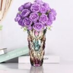 CEMABT Thick 3.4 lb Modern Glass Vases for Flower Centerpieces, Colorful & Clear Home Decor Gifts. - Image 5