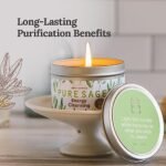 Pure SAGE 101 Long-Lasting White Sage Candle – 6 Oz, 35-Hour Burn, Organic Soy for Home Cleansing & Calm. - Image 2