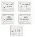 Resort Soy Wax Melts 16oz (5 Pack) - Clean & Fresh Scents: Cashmere, Eucalyptus Zen, White Tea & Sage, Cactus - Farm Raised Candles. Designer Oil-Inspired Fragrances