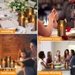 WeMarry Flameless LED Candles Set of 3 – 4", 5", 6" Gray Pillars with Remote & Timer, Perfect for Weddings, Parties, and Home Décor. - Image 4