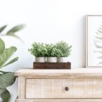 3-Pack Mini Potted Artificial Eucalyptus Plants with Wood Tray – Rustic Home Decor Centerpiece for Table, Office, Kitchen. - Image 3
