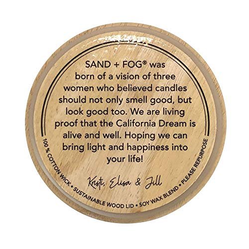 51t6jEPep3L._SL500_.jpg Sand + Fog Eucalyptus & Lavender Scented Candle - 100% Cotton Wick, 12 oz Jar - Luxury Home Decor - Image 8