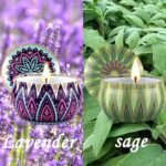 2-Pack Aromatherapy Soy Candles for Women: Lavender & Sage for Stress Relief, 50+ Hour Burn Time, Perfect Holiday Gifts. - Image 2