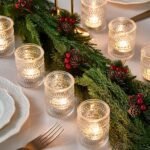 24-Pack Clear Glass Votive Candle Holders for Bridal Showers, Weddings, and Table Centerpieces. - Image 5