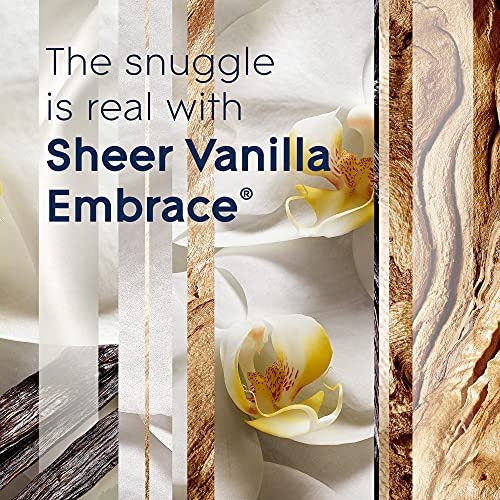 61RMUUP3vtL._SL500_.jpg Glade Sheer Vanilla Embrace Candle – 3-Wick Air Freshener Infused with Essential Oils, 6.8 oz - Image 3