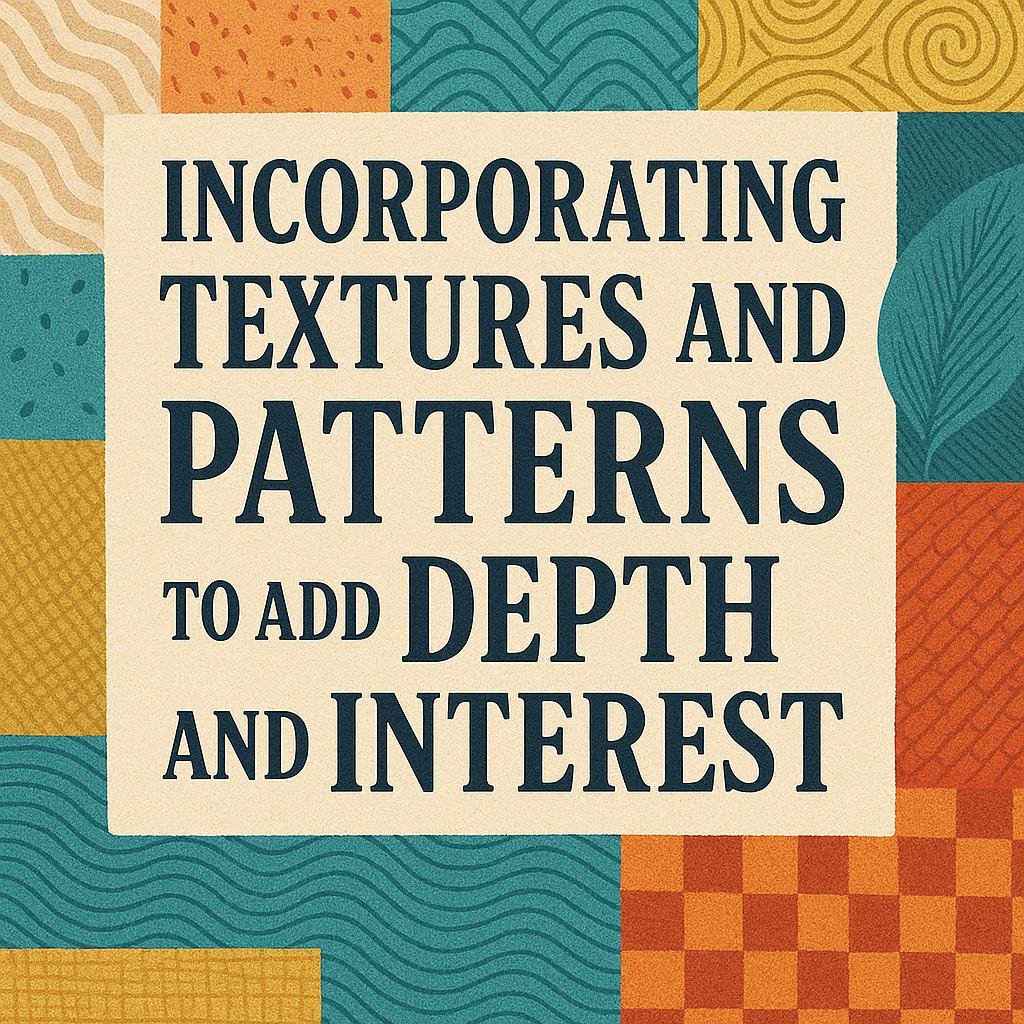 Incorporating Textures and Patterns to Add Depth and Interest