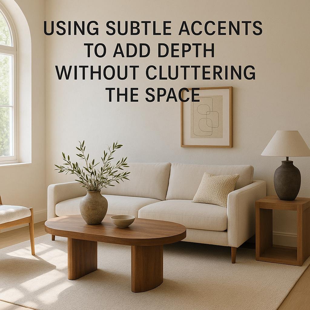 Using Subtle Accents to Add Depth Without Cluttering the Space