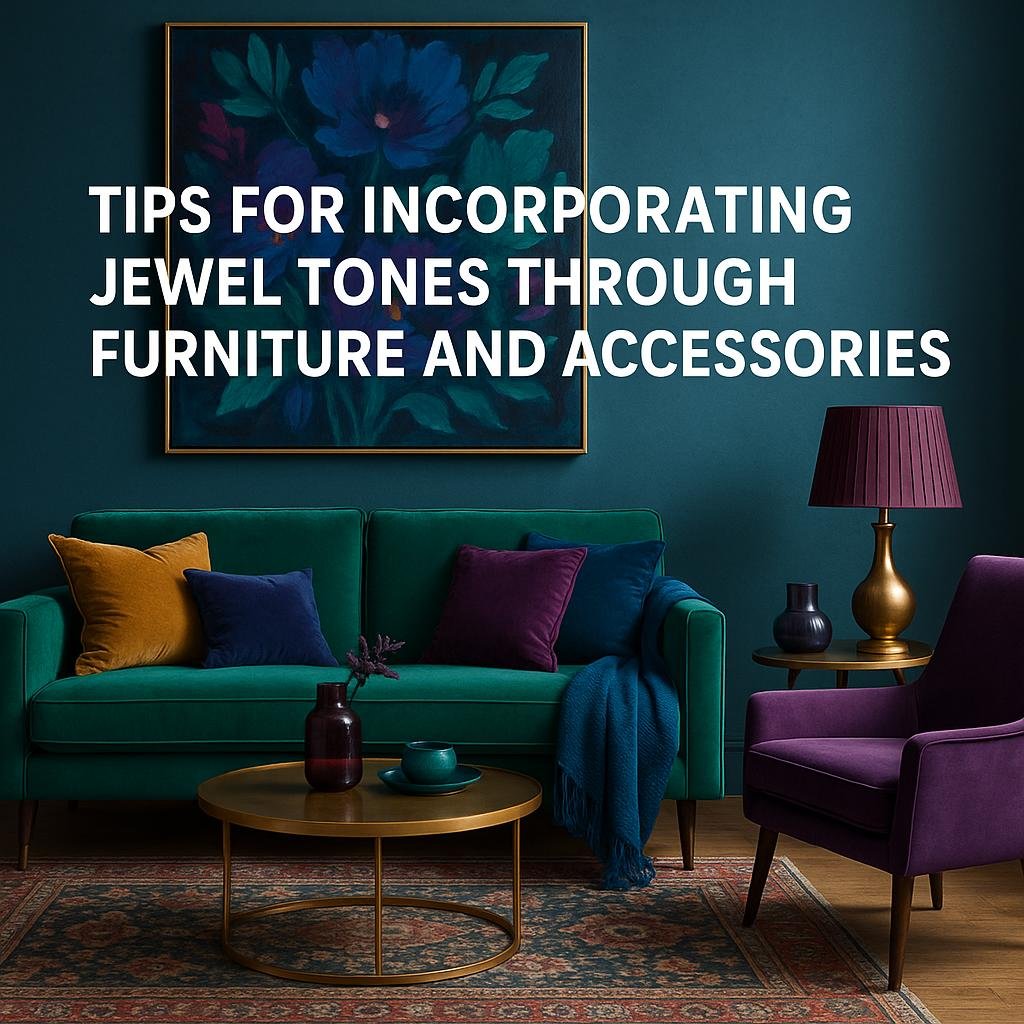 Tips for Incorporating Jewel Tones Through Furniture and Accessories