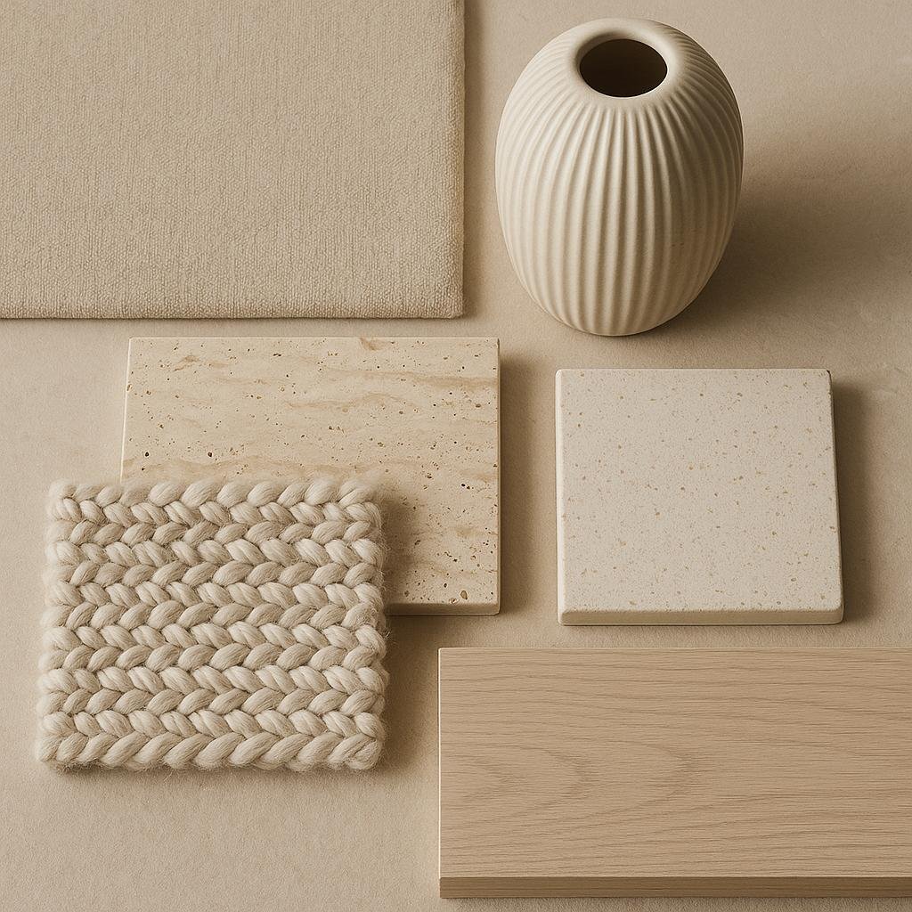 Choosing Textures and Materials to Complement Neutral Tones