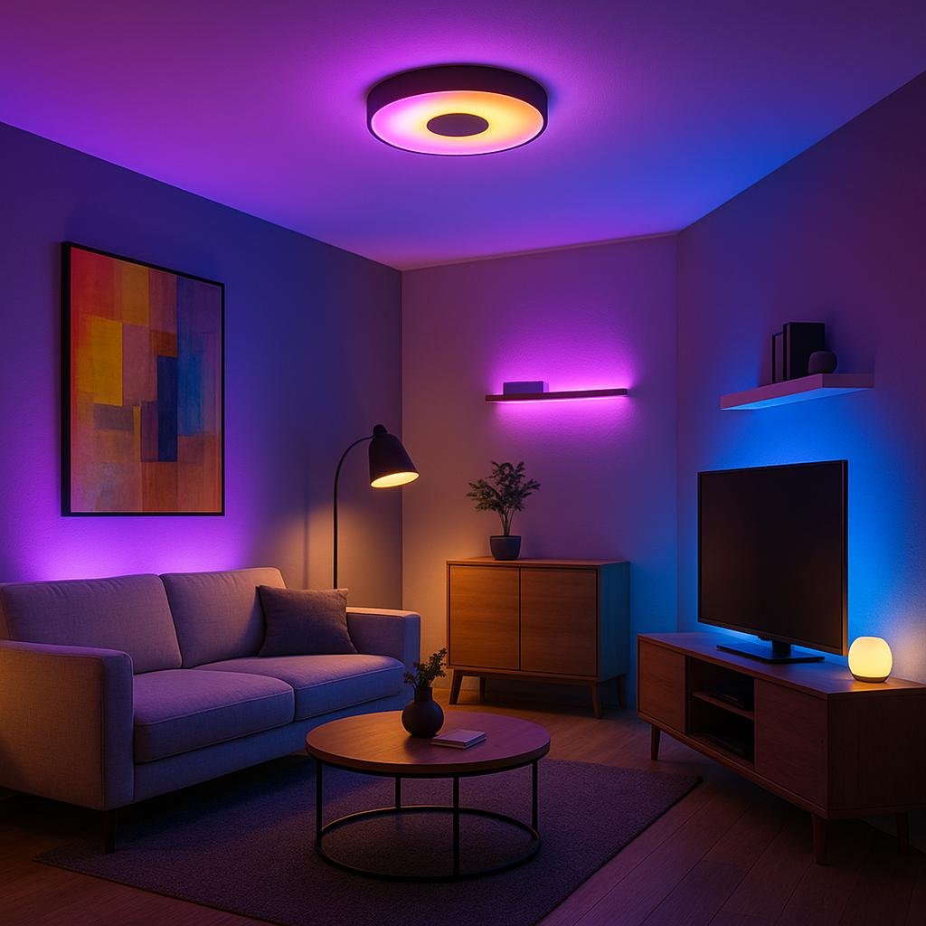Incorporating smart Lighting for Modern Flair