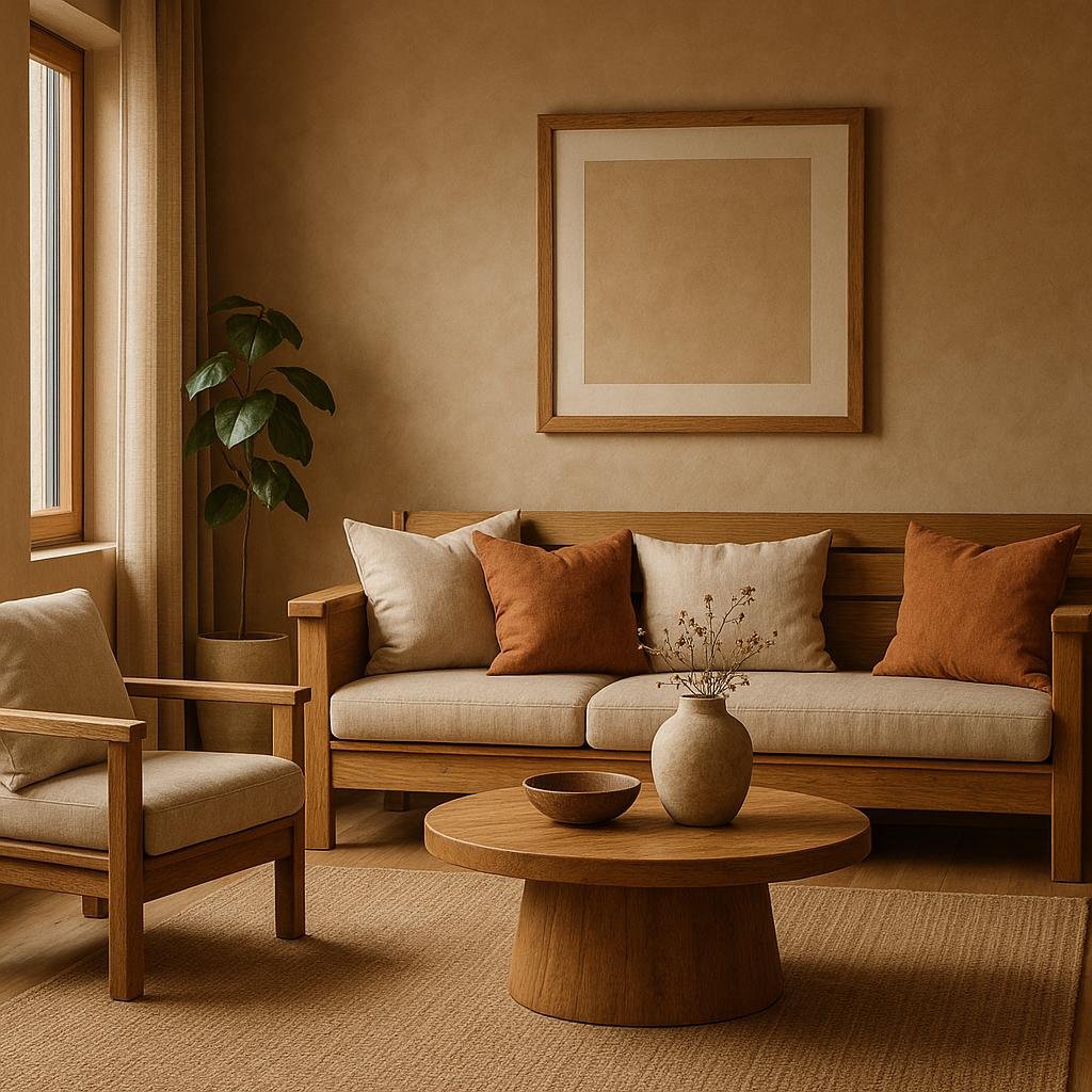Incorporating Natural Wood and Earthy shades for Warmth and Balance