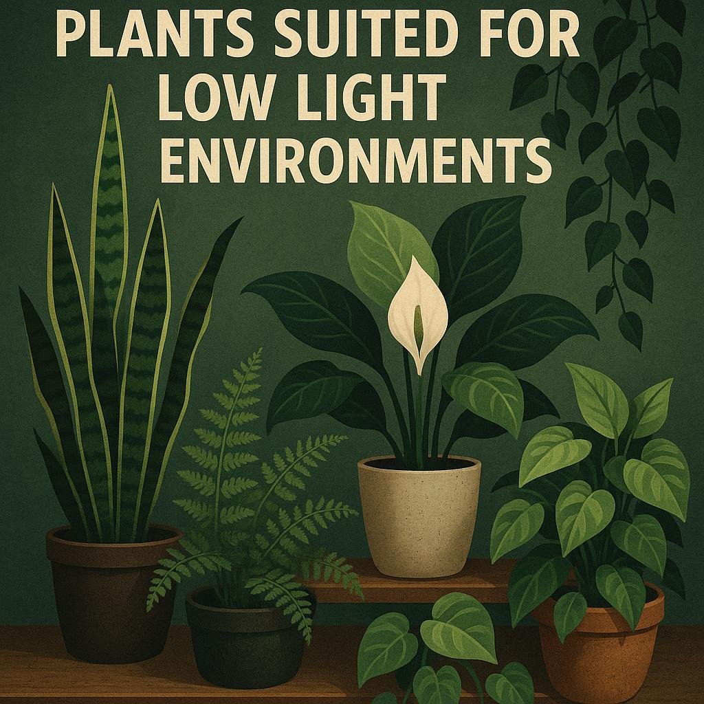 Key Characteristics of Plants suited for Low Light Environments