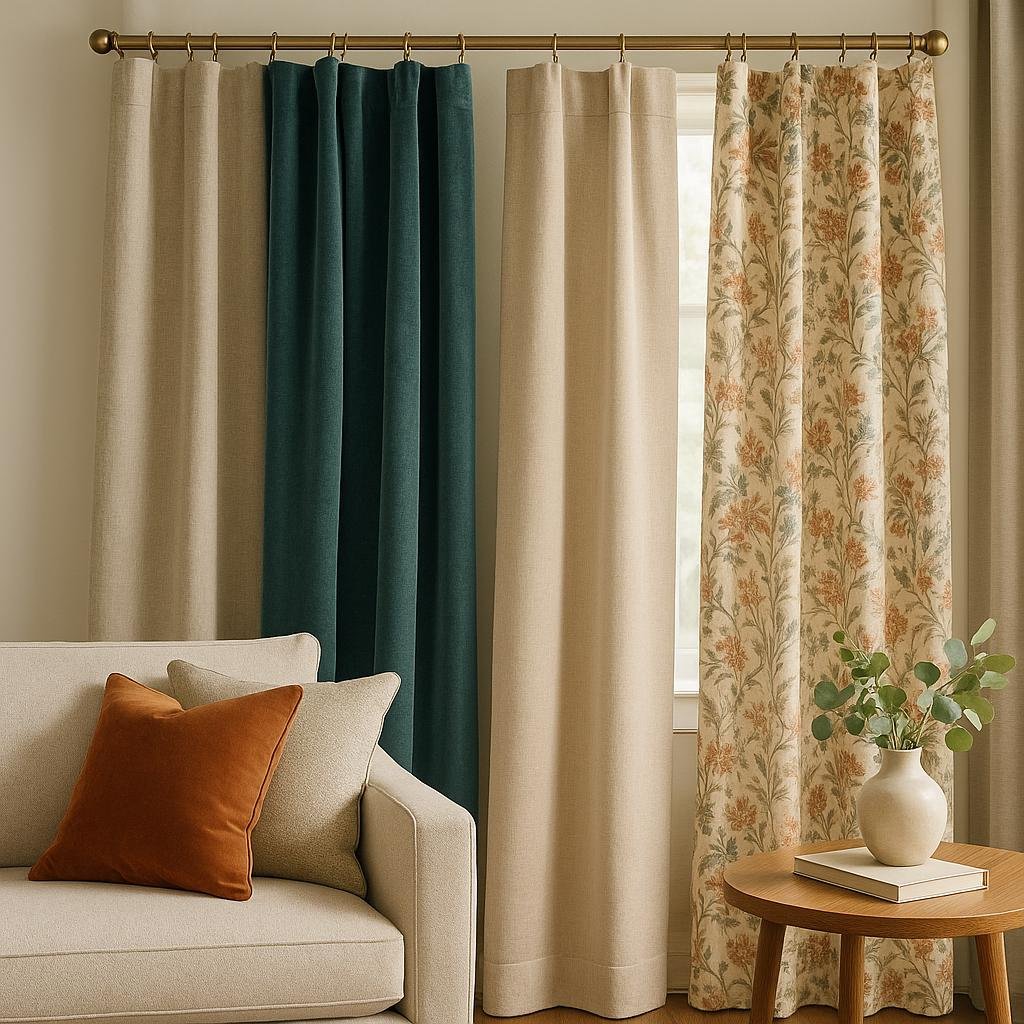 Popular Fabric Choices That Elevate Living Room Curtains
