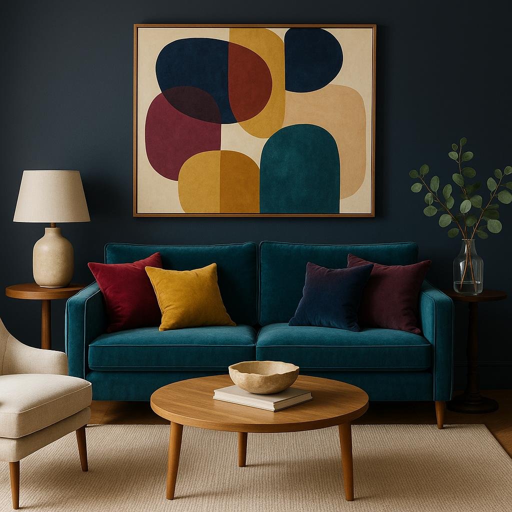Balancing Jewel Tones with Neutral Accents for Visual Harmony