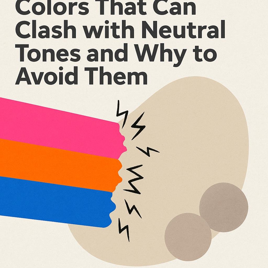 Colors That ⁣Can Clash with neutral‍ Tones and Why to Avoid Them