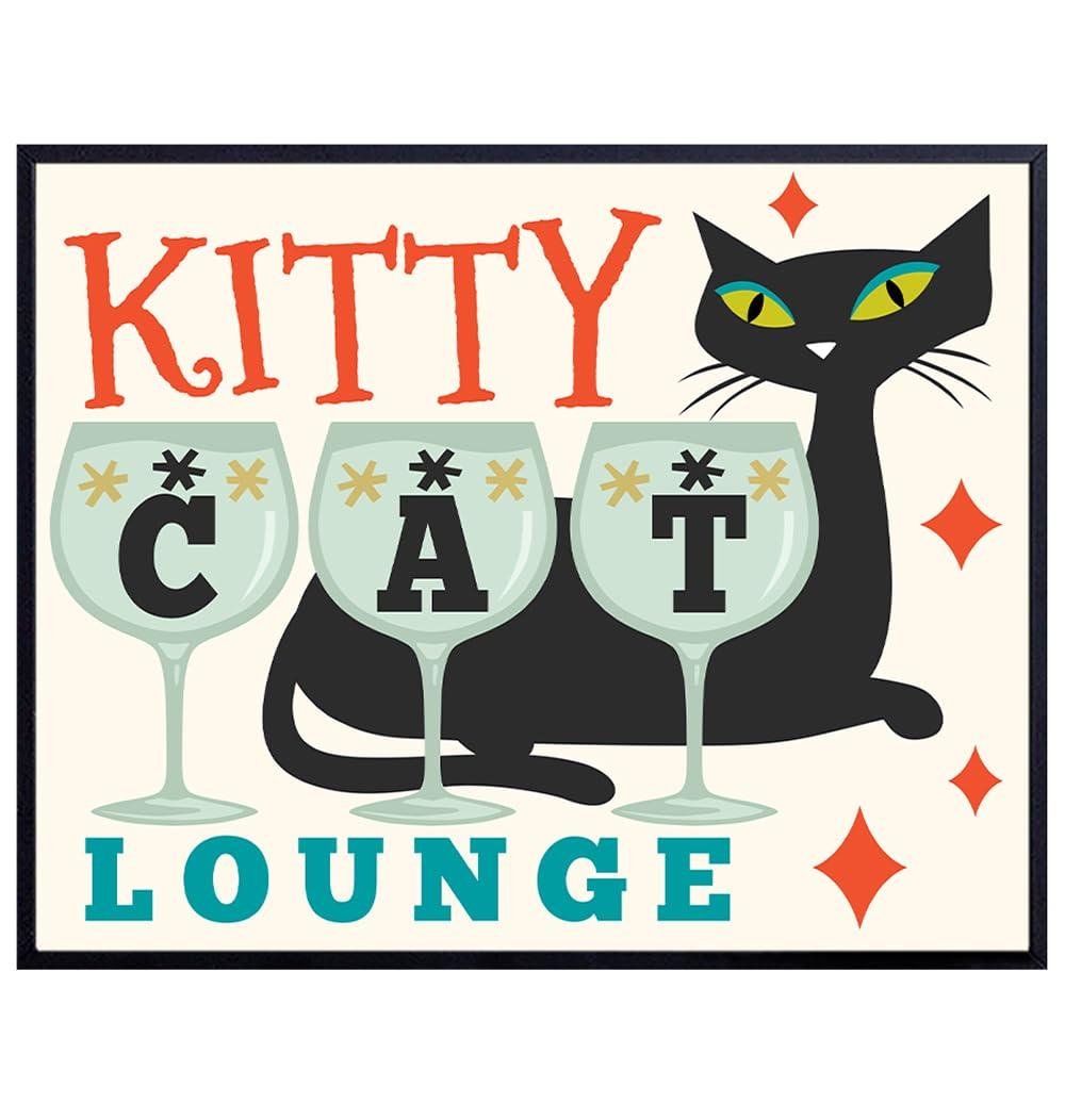our Review: Chic Mid-Century Black Cat Wall Art That Wows
