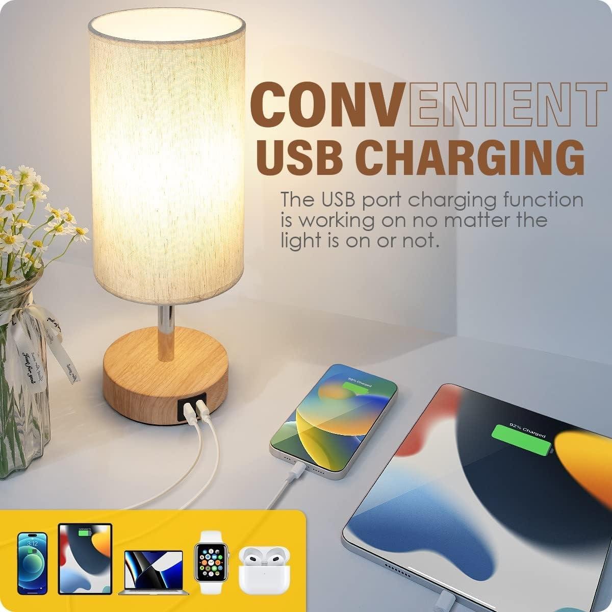 Why We Love the ​Yarra-Decor Bedside Lamp with USB charging
