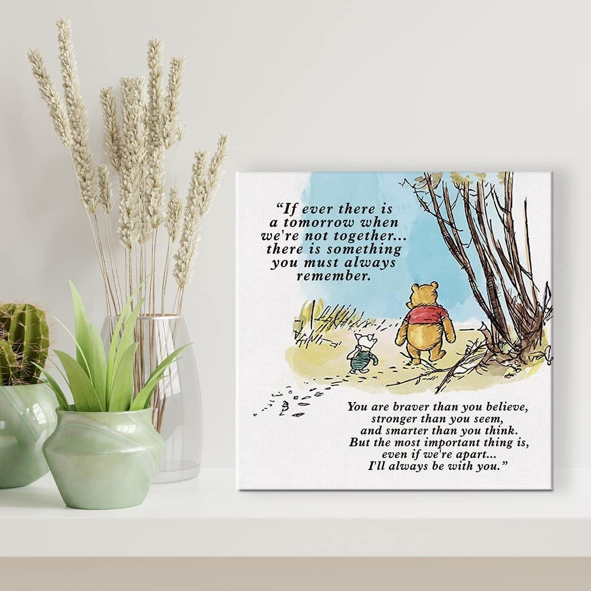We Review: Heartwarming Winnie ​the Pooh Quote Canvas Art