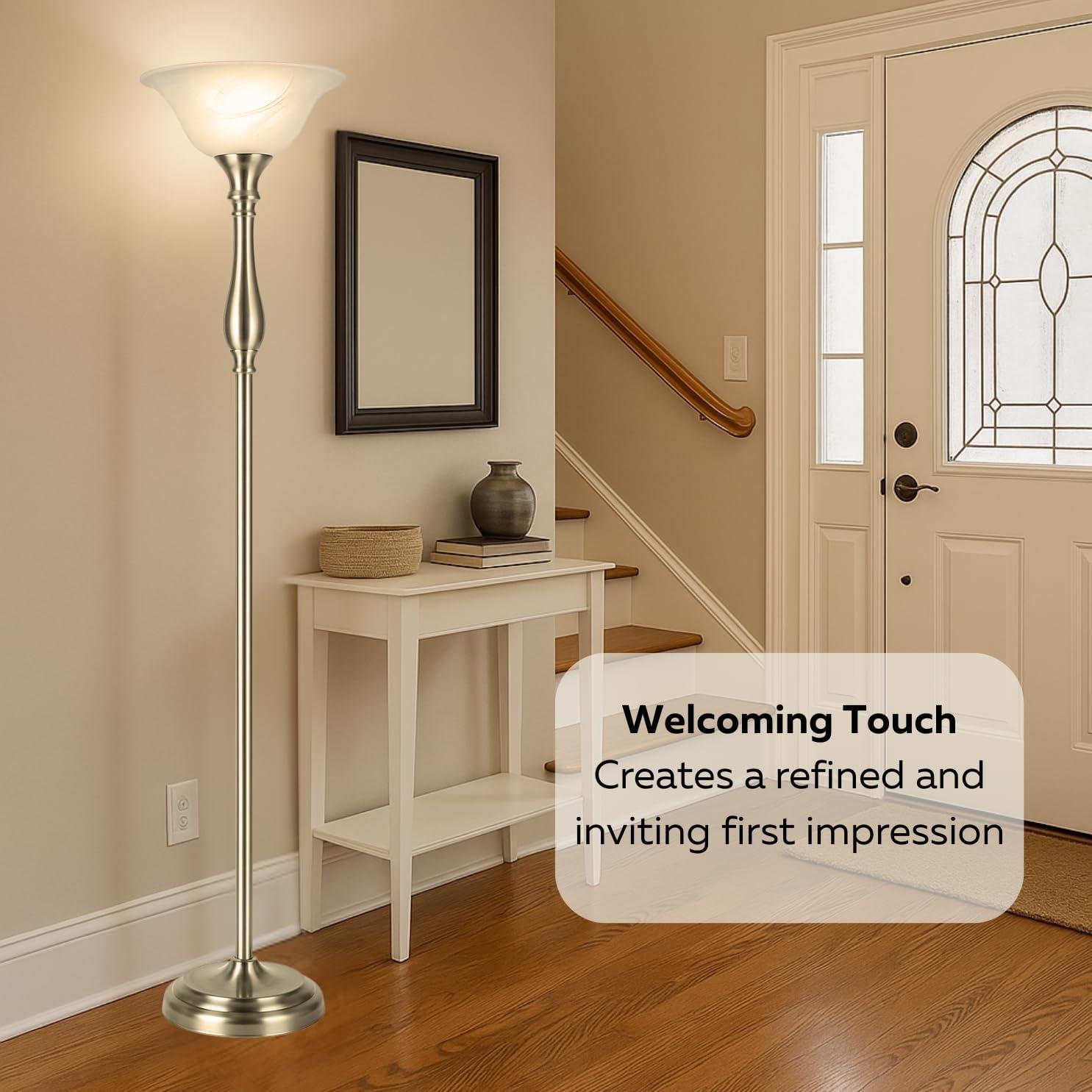 Our Review of the LIGHTACCENTS 72-Inch Brushed Nickel Floor Lamp