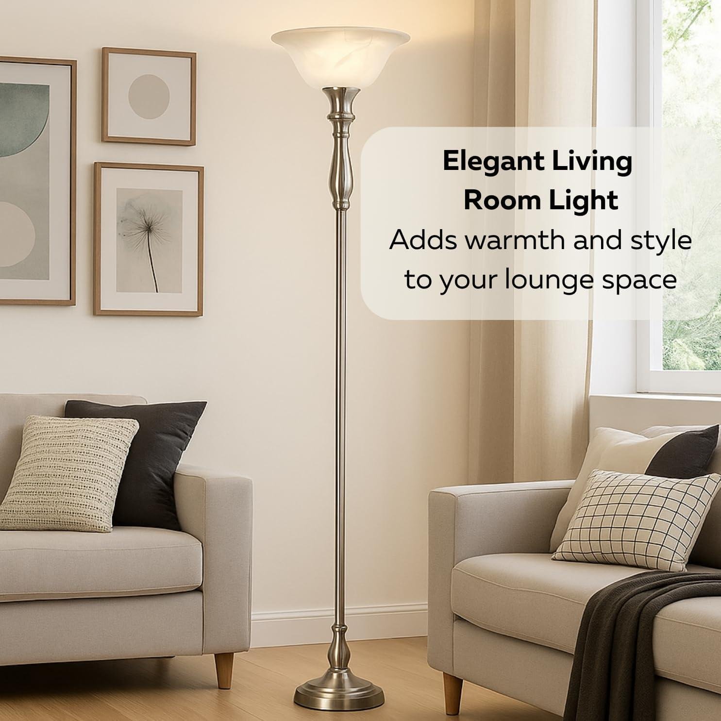 Our Review of the LIGHTACCENTS 72-inch Brushed Nickel Floor Lamp