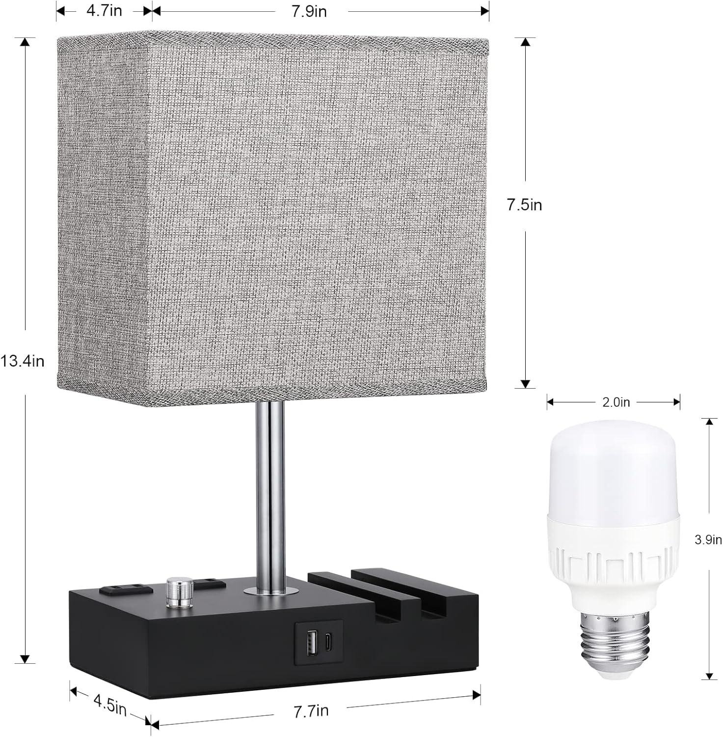 Our Review: Kakanuo Dimmable Nightstand Lamp with USB-C Charging