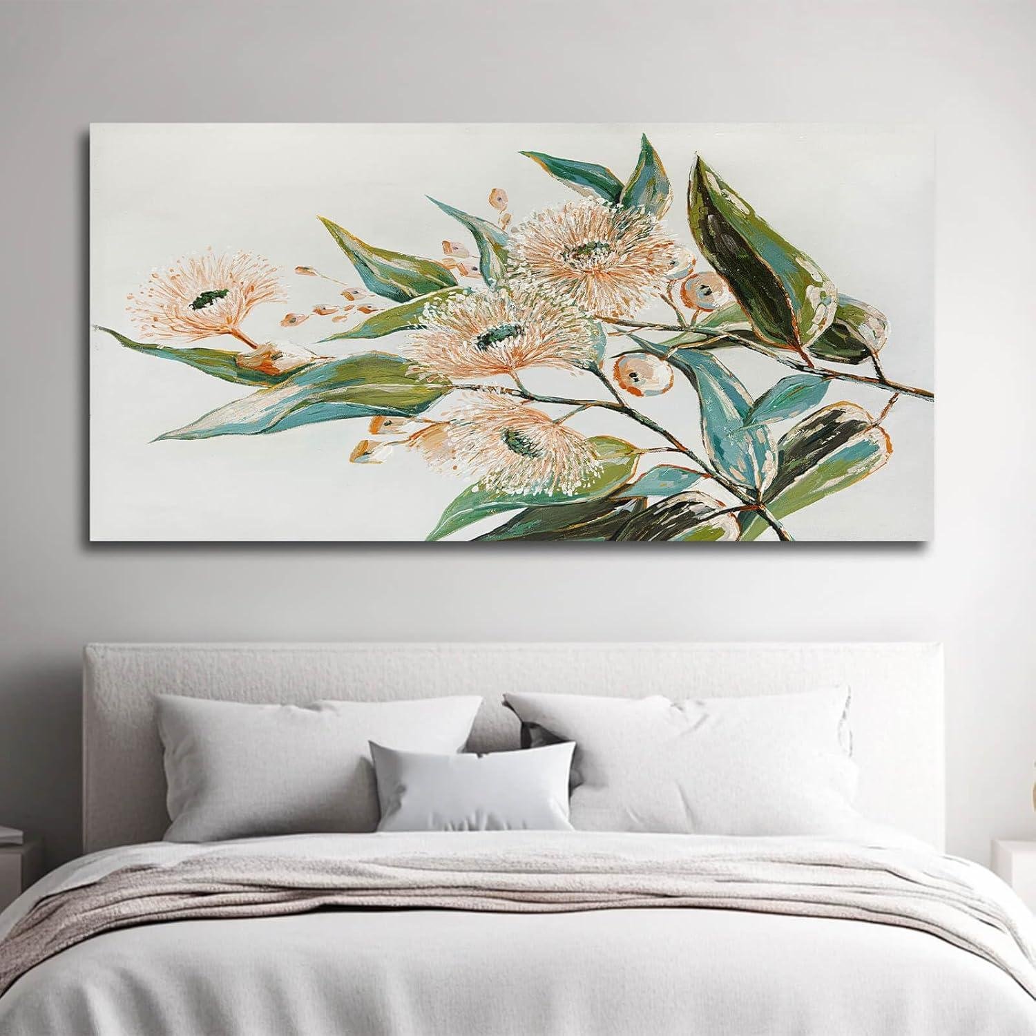 Elevating Spaces: Our Review of NBAODAN's Elegant botanical Canvas Art