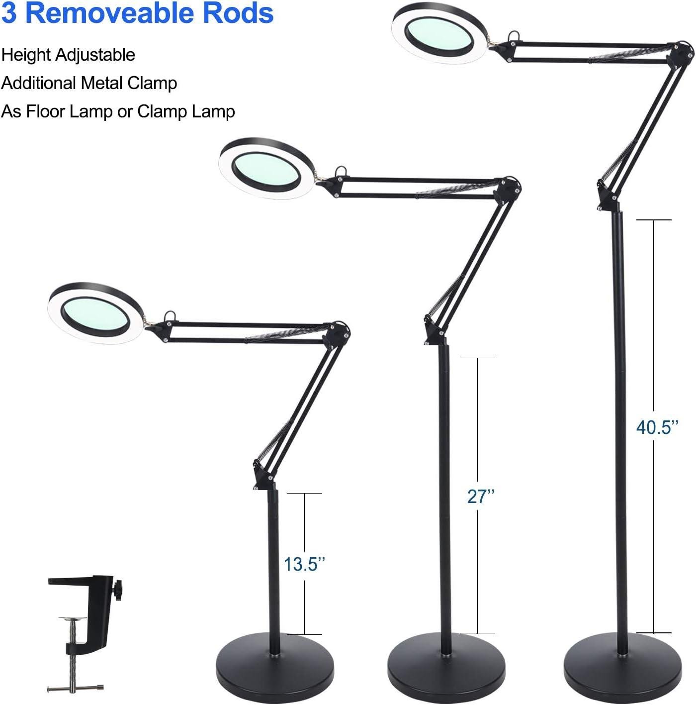 Our Review: Versatile Magnifying Glass Floor Lamp with LED & Dimmer