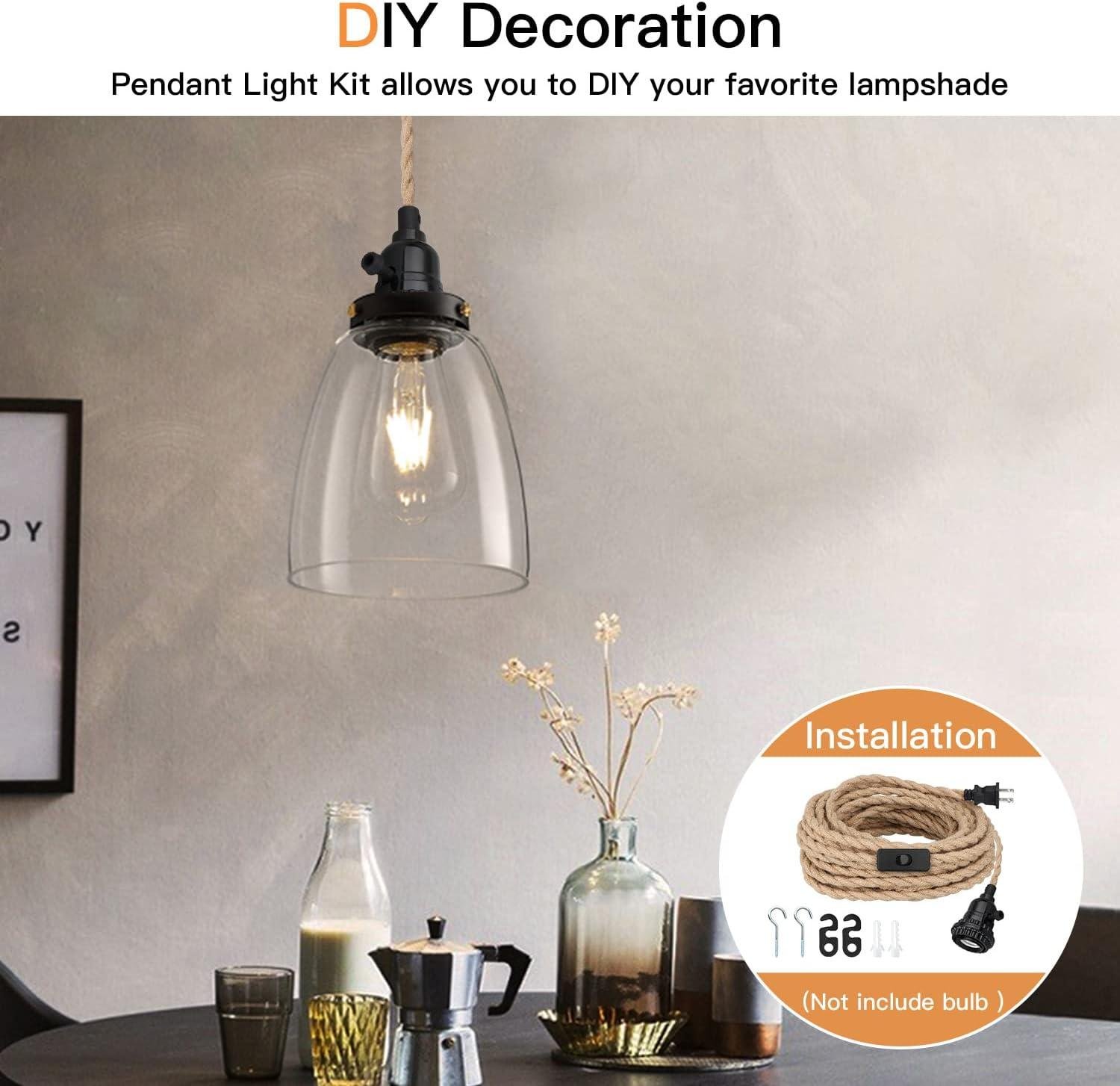 Our Review: Versatile 16.5FT Hemp Rope Pendant Light Kit