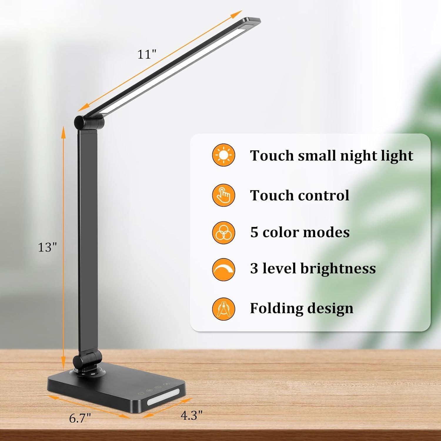 Our Review: Versatile ⁢LED‍ desk Lamp with USB and Night Light