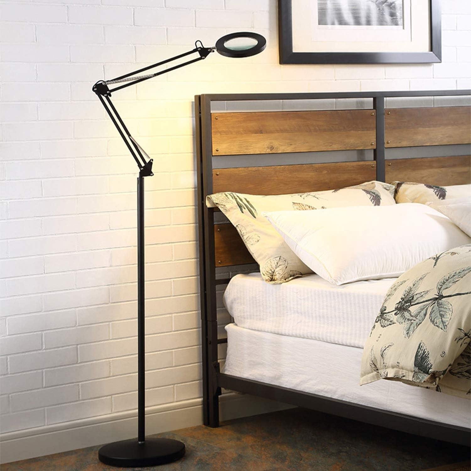 Our Review: Versatile Magnifying Glass Floor Lamp with LED & Dimmer