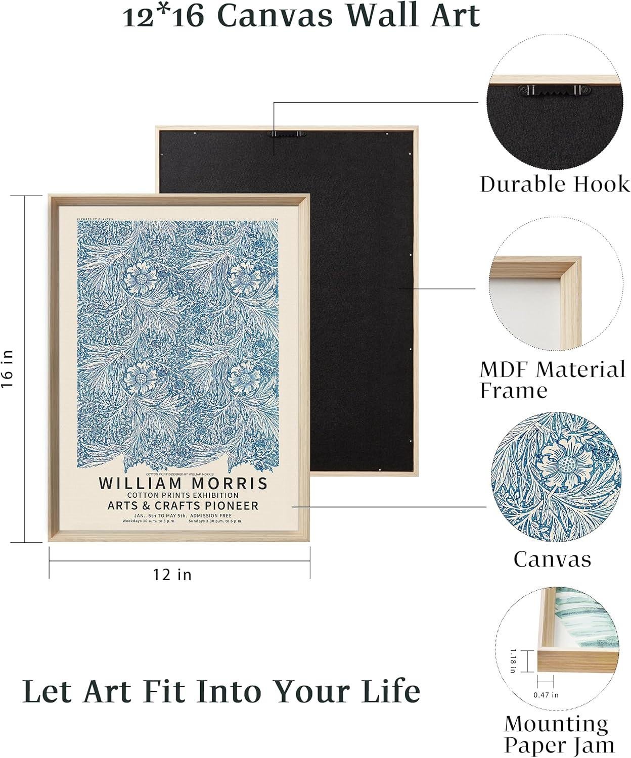 Elegant Vintage: Our Review of UPWOIGH Morris Framed Art