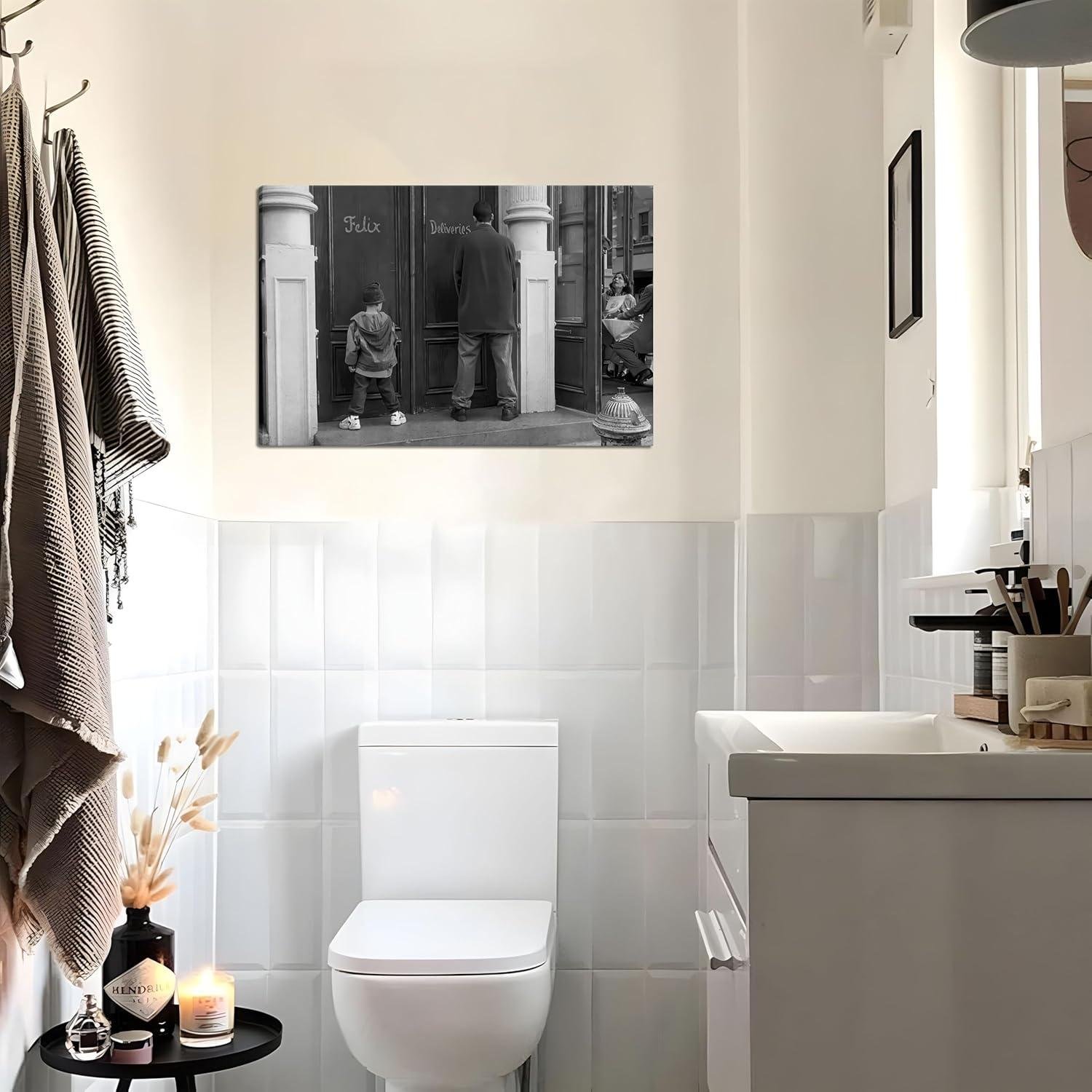 Our Take on ZNHART's Hilarious Bathroom Canvas ⁤Art