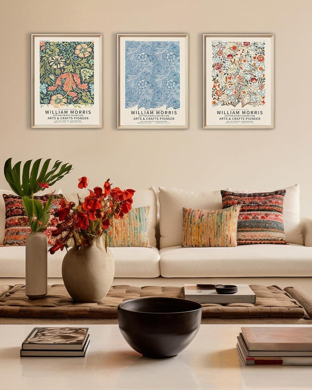 Elegant Vintage: our Review of UPWOIGH Morris Framed Art