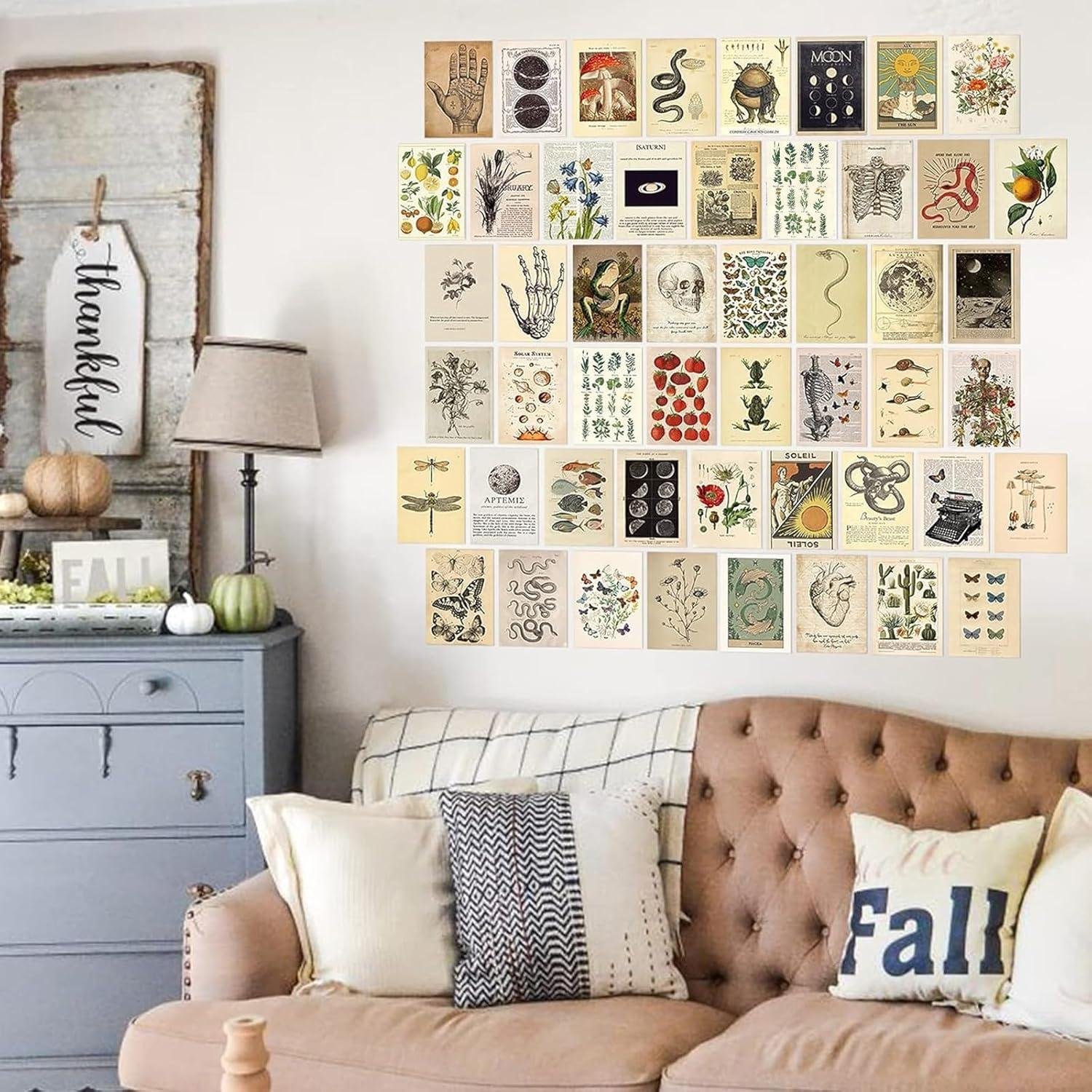 We Reviewed KOSKIMER's 50-Piece Vintage​ Wall Collage Kit