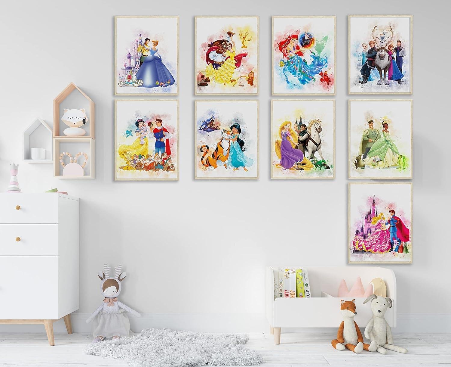 We Review: Enchanting Princess Watercolor Prints for Magical Room Decor