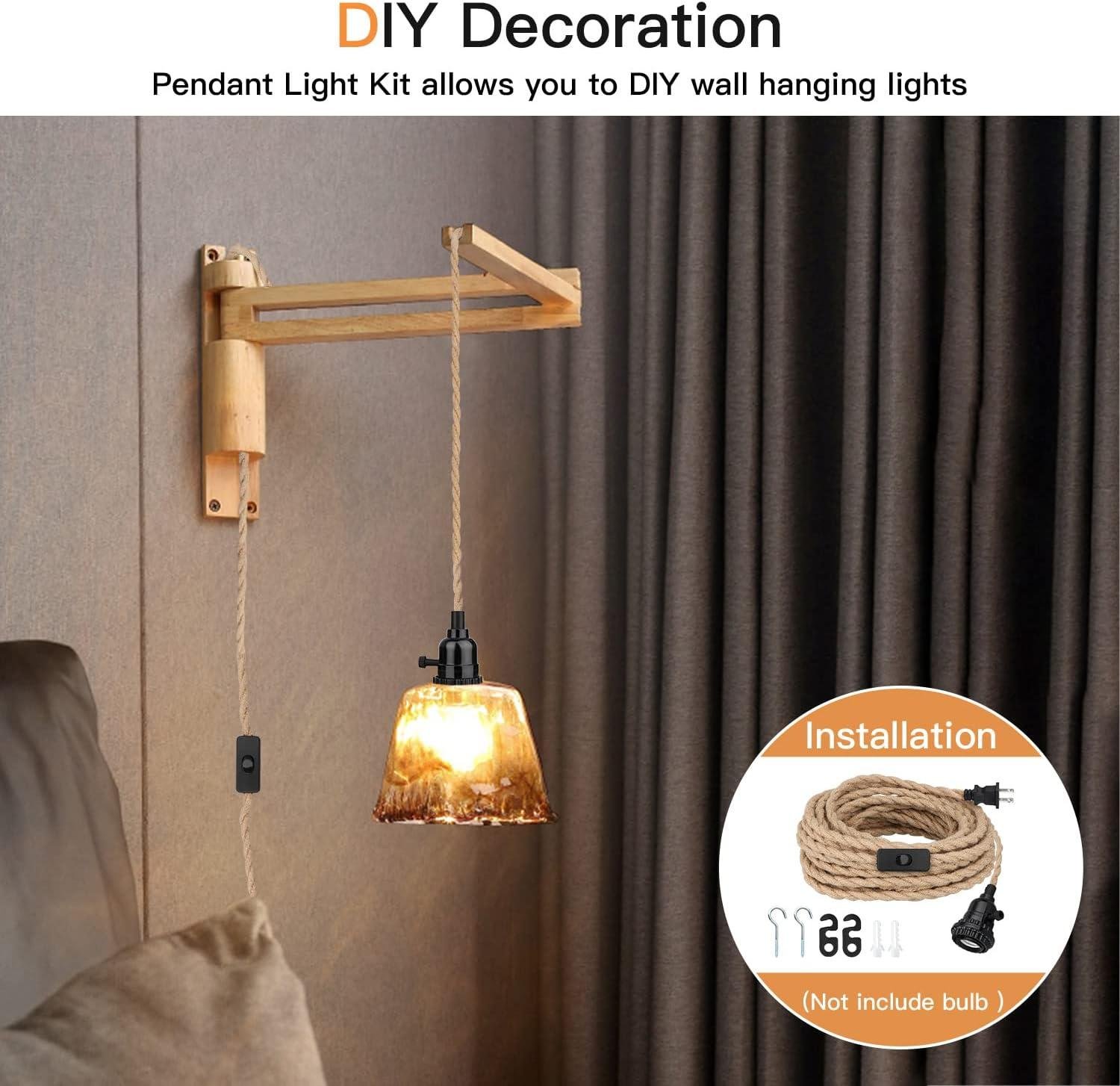 Our Review: Versatile 16.5FT Hemp Rope Pendant Light Kit