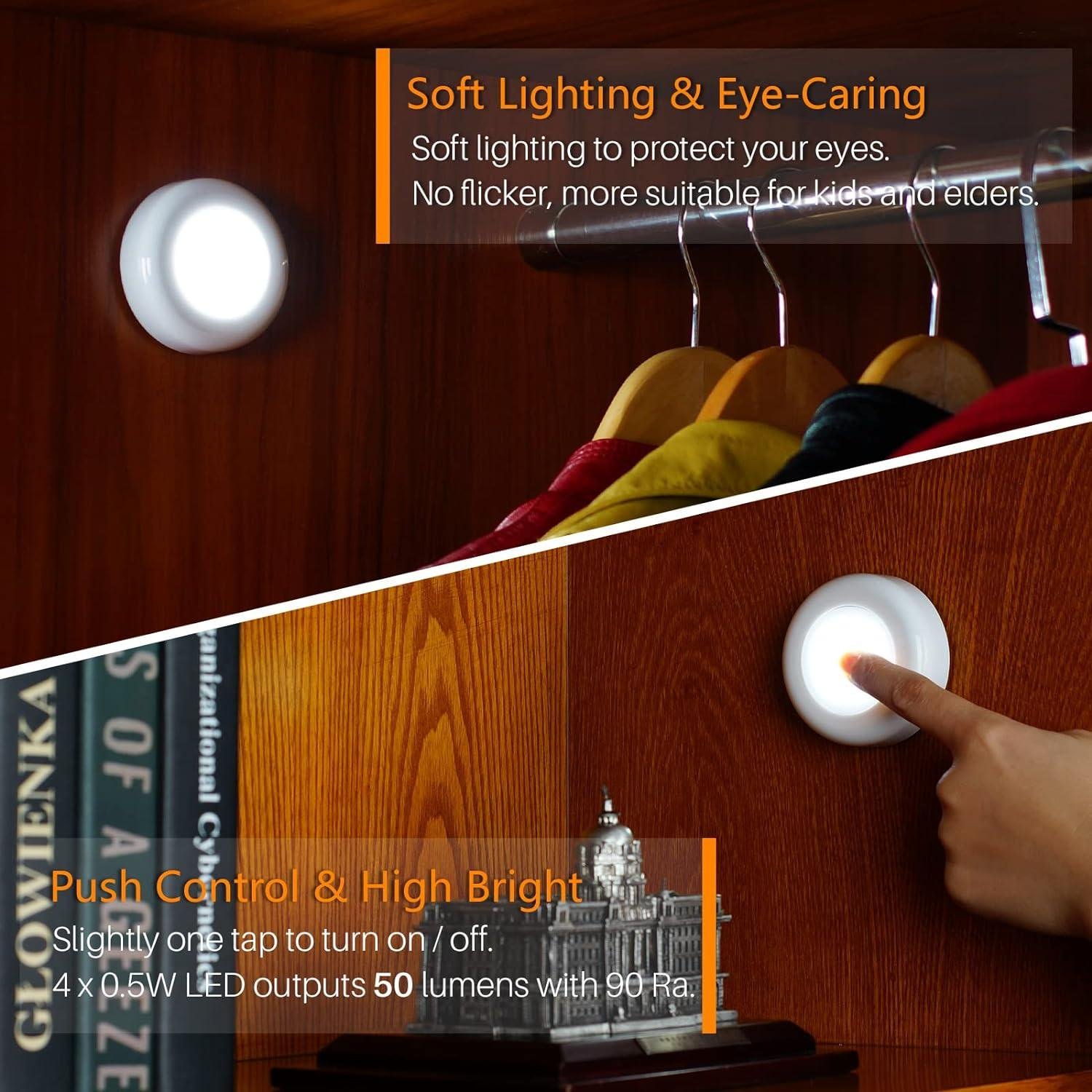 Our Review: STAR-SPANGLED Mini Push Tap Lights for Every Space