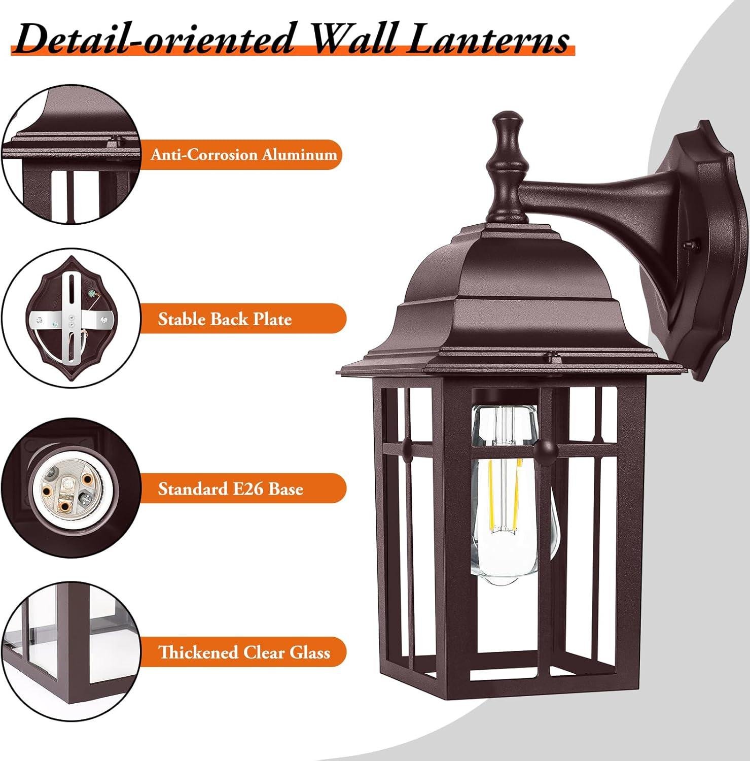 Our Review of Brightever Outdoor Wall Sconces: Stylish & durable Lighting
