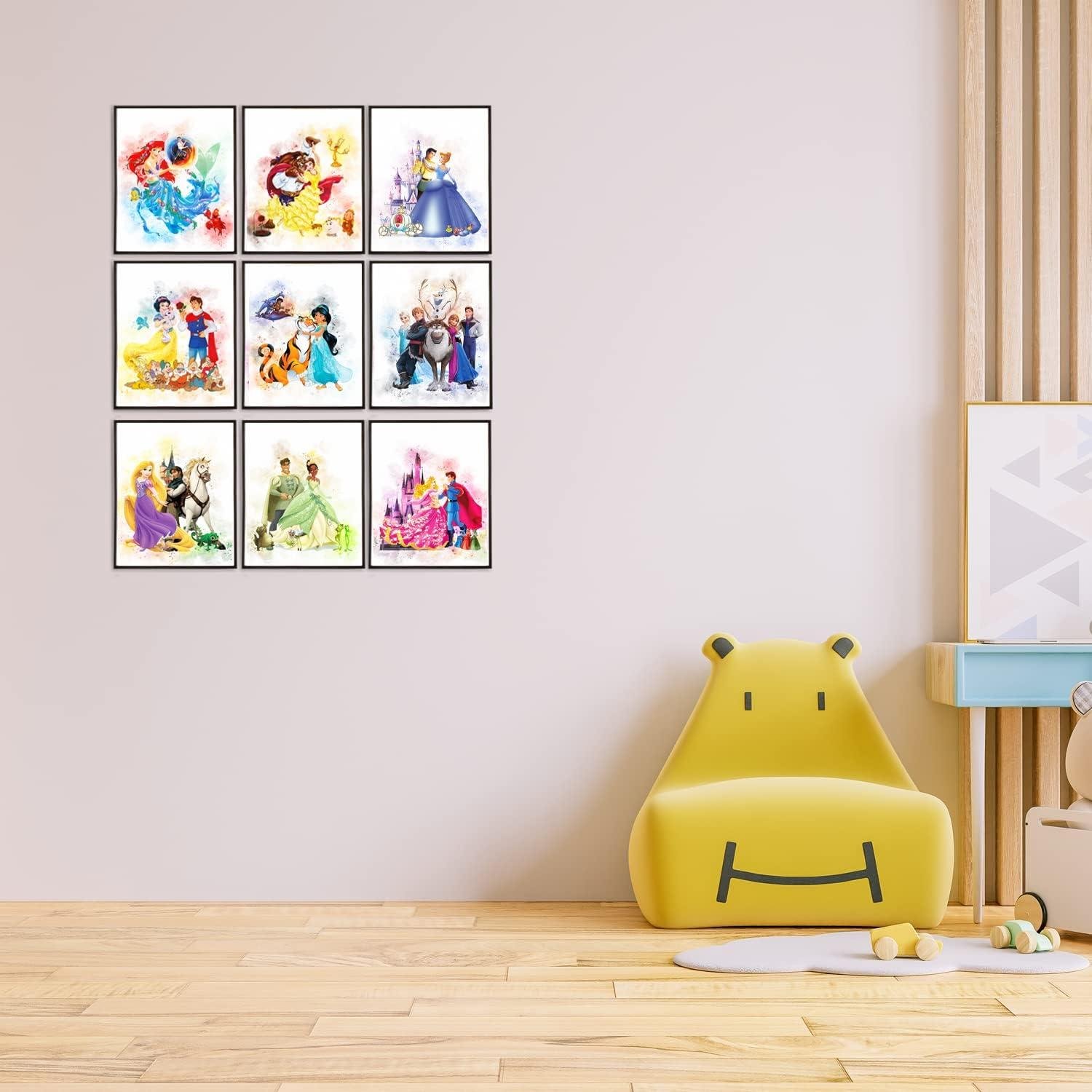 we Review: Enchanting Princess watercolor Prints for Magical Room Decor
