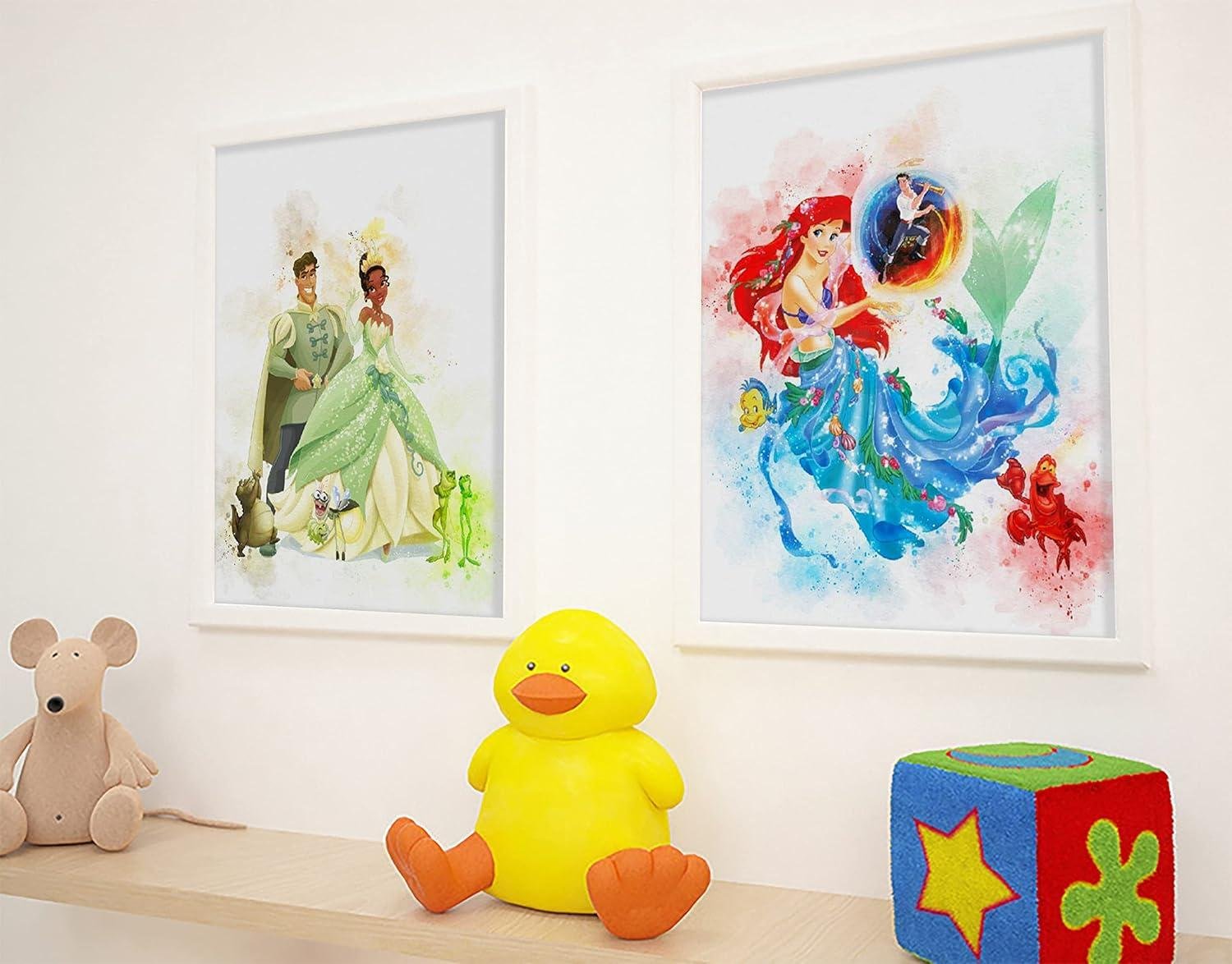 We Review: Enchanting Princess Watercolor Prints for Magical Room Decor