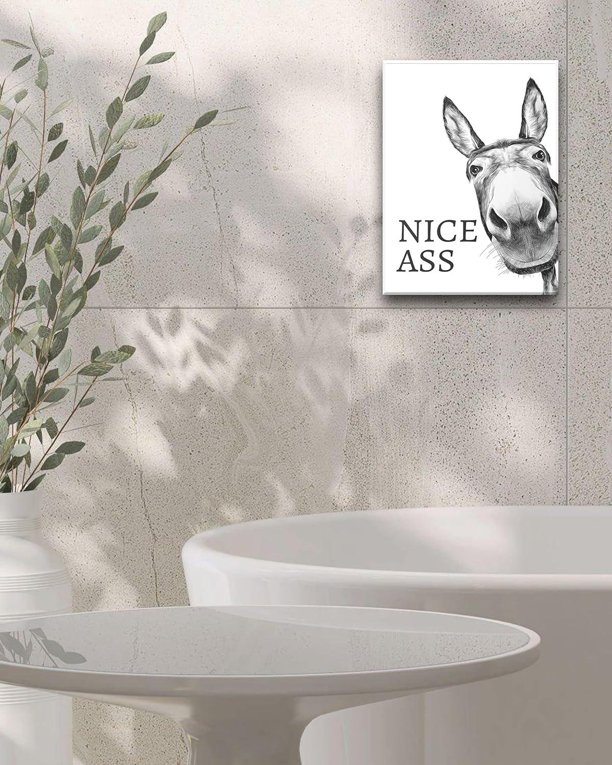Our Take on UPWOIGH's ⁤Cheeky Donkey Bathroom Art