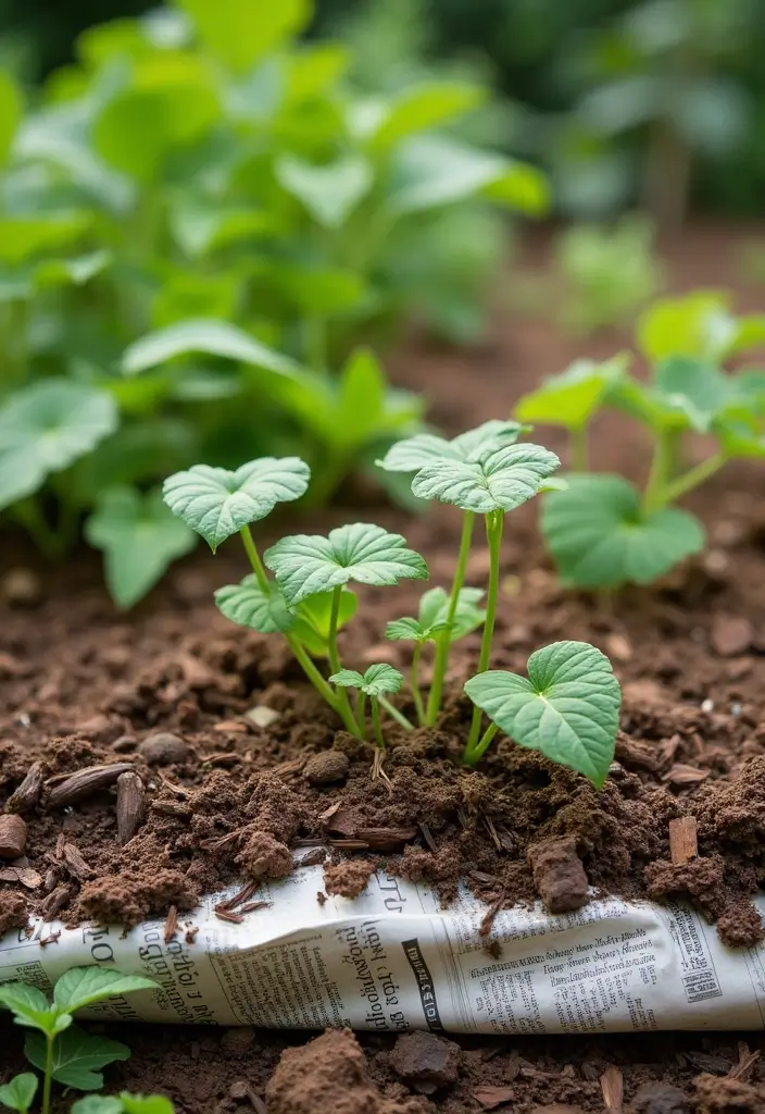 10 Easy Vegetable Gardening Hacks for the Perfect Homegrown Harvest (You Won't Believe #5!) - 7. Use Newspaper for Weed Control
