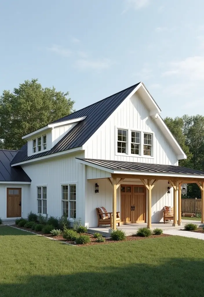 10 Stunning Barndominium Designs That Will Leave You Breathless (Wait Until You See #7!) - 6. The Modern Farmhouse