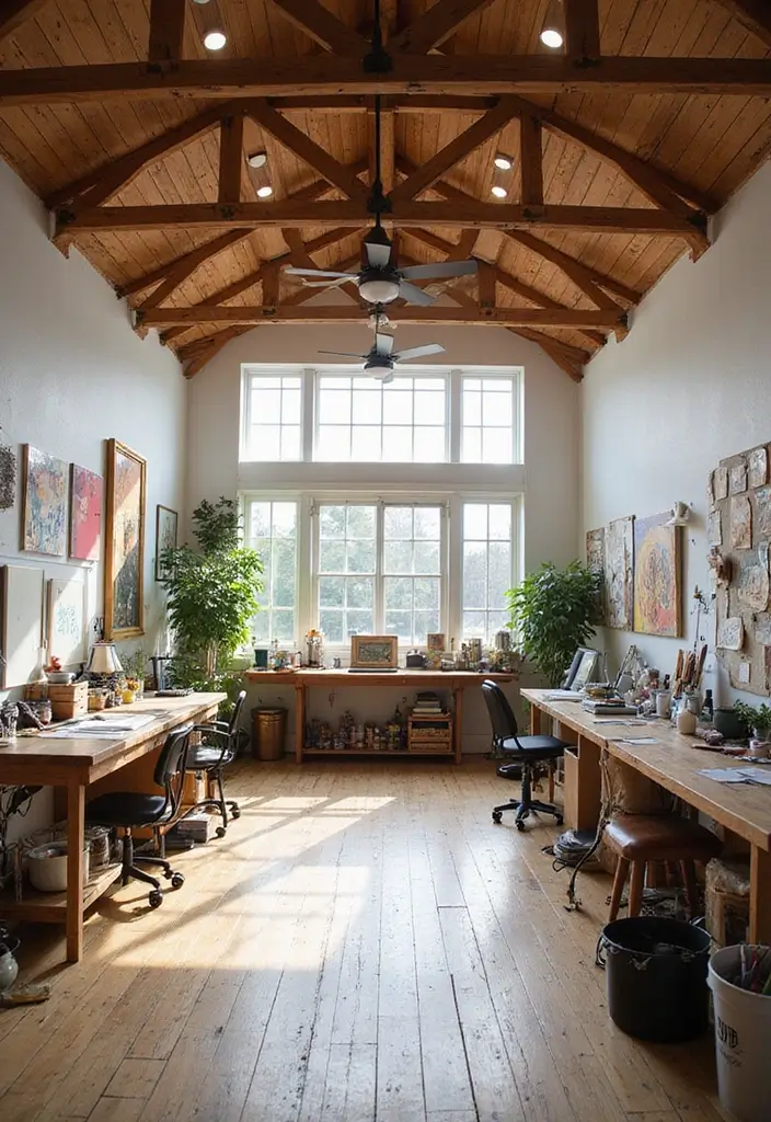 10 Stunning Barndominium Designs That Will Leave You Breathless (Wait Until You See #7!) - 8. The Creative Studio Space